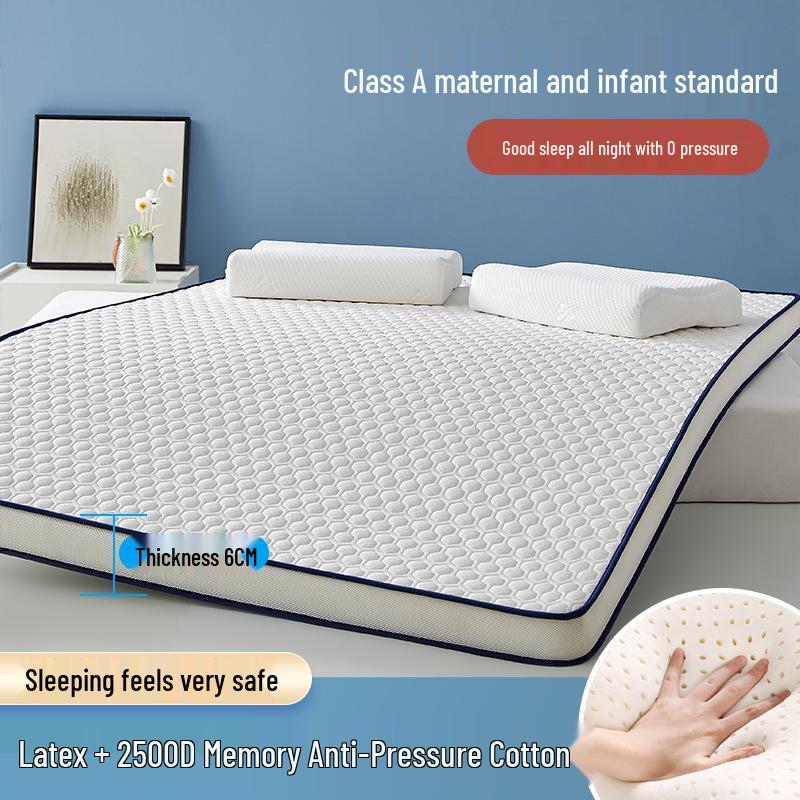 Class A Memory Foam Mattress Pad - Latex, Thickened, Single, for Home or Dorm