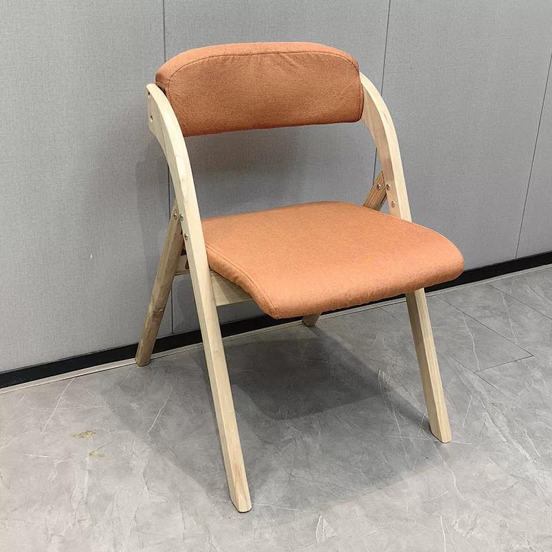 Folding Chair, Wooden Backrest Chair, Solid Wood Dining Chair, Multi-functional Stool, Foldable Chair for Home and Office