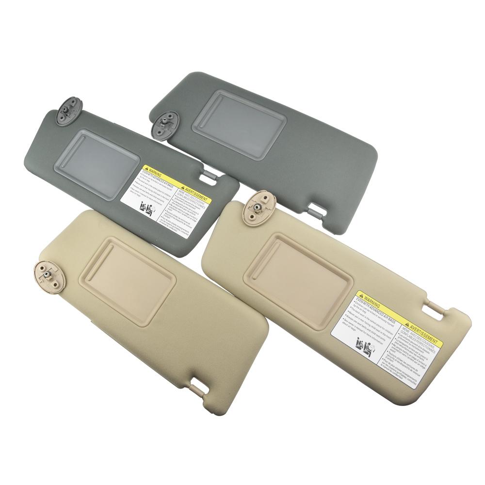 Grey Beige Sun Shade For Toyota Tacoma 2005-2012 Left Hand Driver Car Sun Visor With Mirror