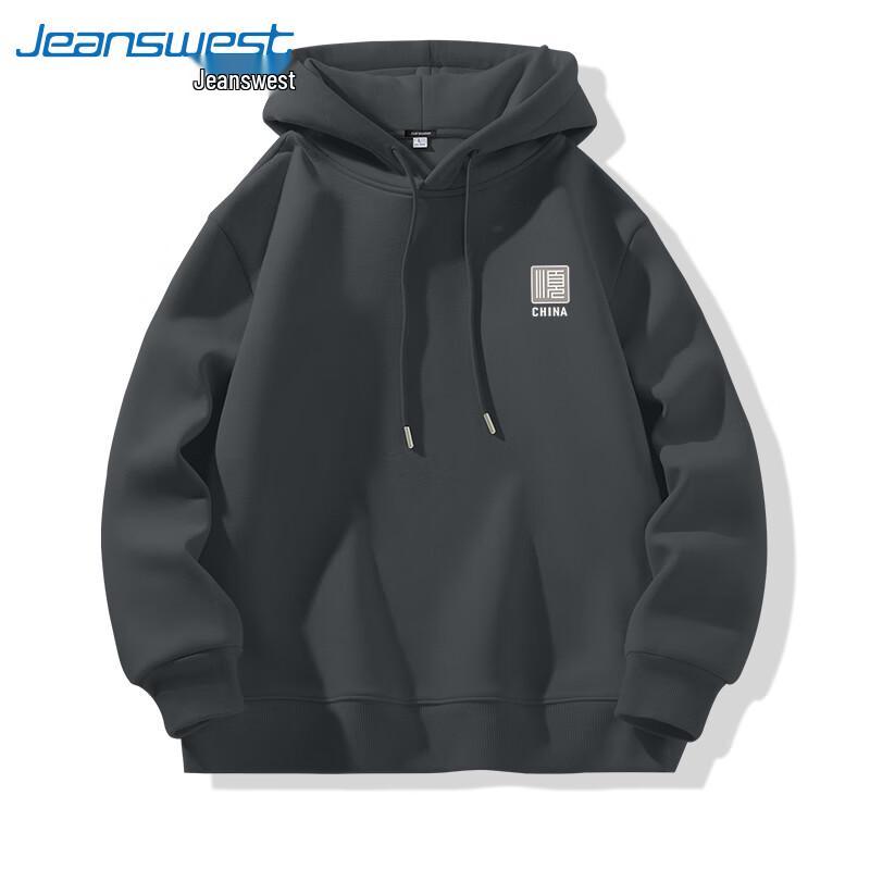 Jeanswest Men's Fall 2025 American Style Heavyweight Hooded Sweatshirt