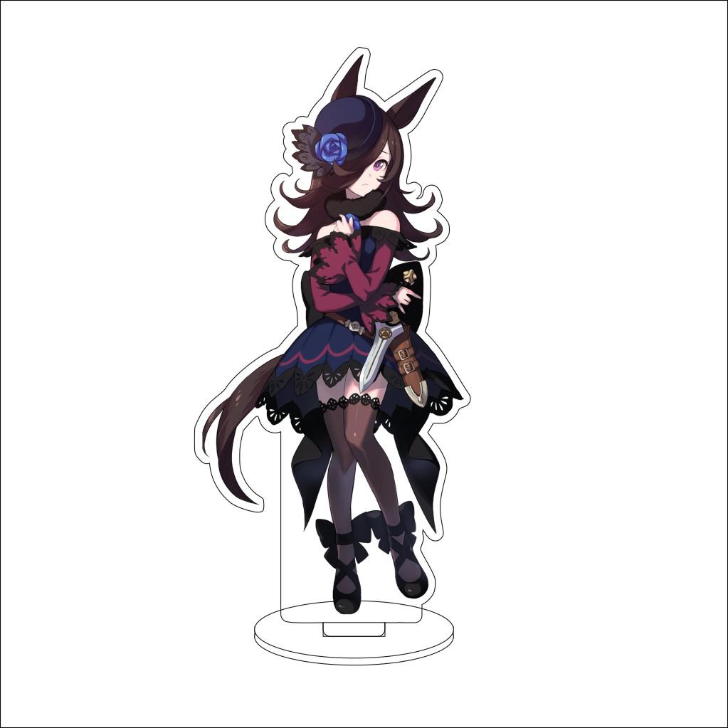 16CM Anime Pretty Derby Cosplay Acrylic Stand Ornaments Taiki Shuttle Grass Wonder Mejiro McQueen Figure Stand Halloween Gifts