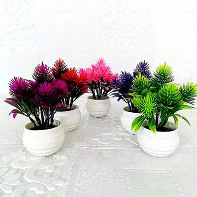 Fake Bonsai Durable Decorative 5 Colors Simulation Plants Simulation Large Pine Plant Fake Bonsai for Hotel