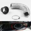1Set Car Front Bumper Admission Air Turbo Air Intake Pipe Kit ABS Turbine Inlet Kit Pipe Air Funnel Universal Car Accessories