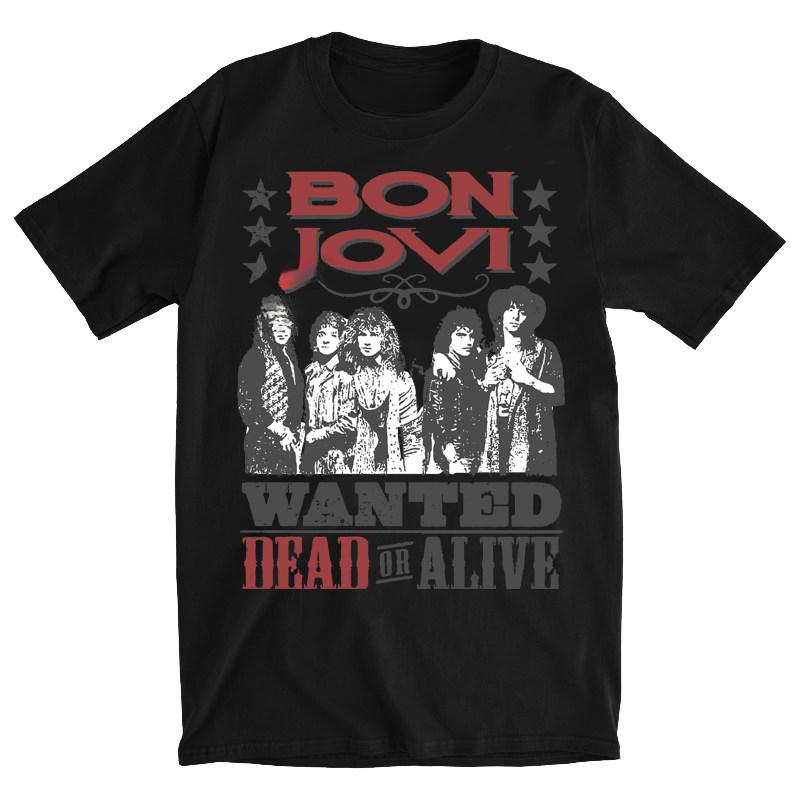 Metal Bon Jovi Rock Band Casual TShirt Mens and Womens Luxury Band Brand