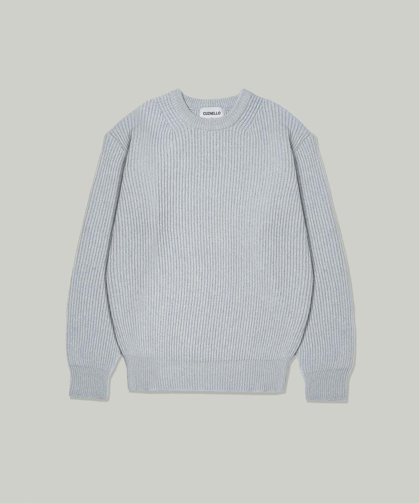 CUZNELLO Blend Yarn Wool Knit_Candyfloss Blue