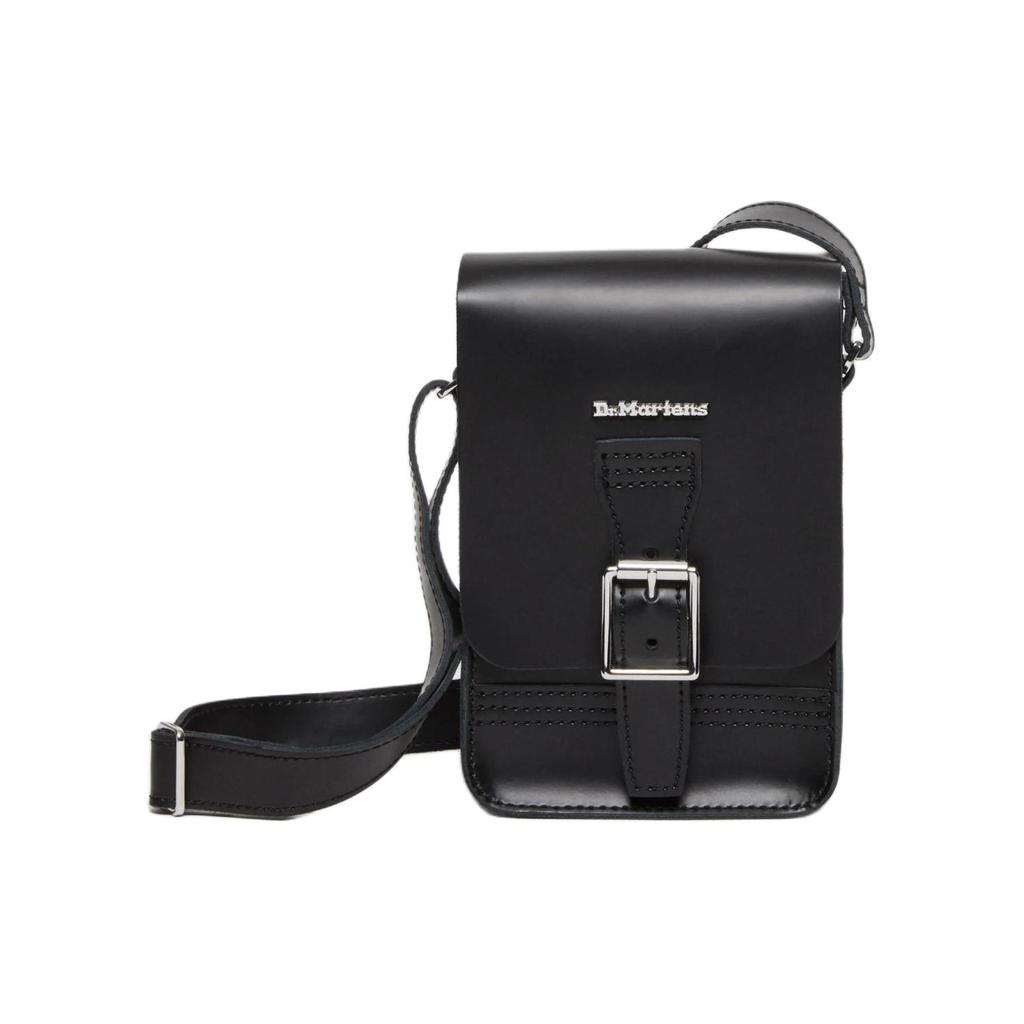 New Dr.Martens Leather Crossbody Bag Regular Unisex Black AD055001