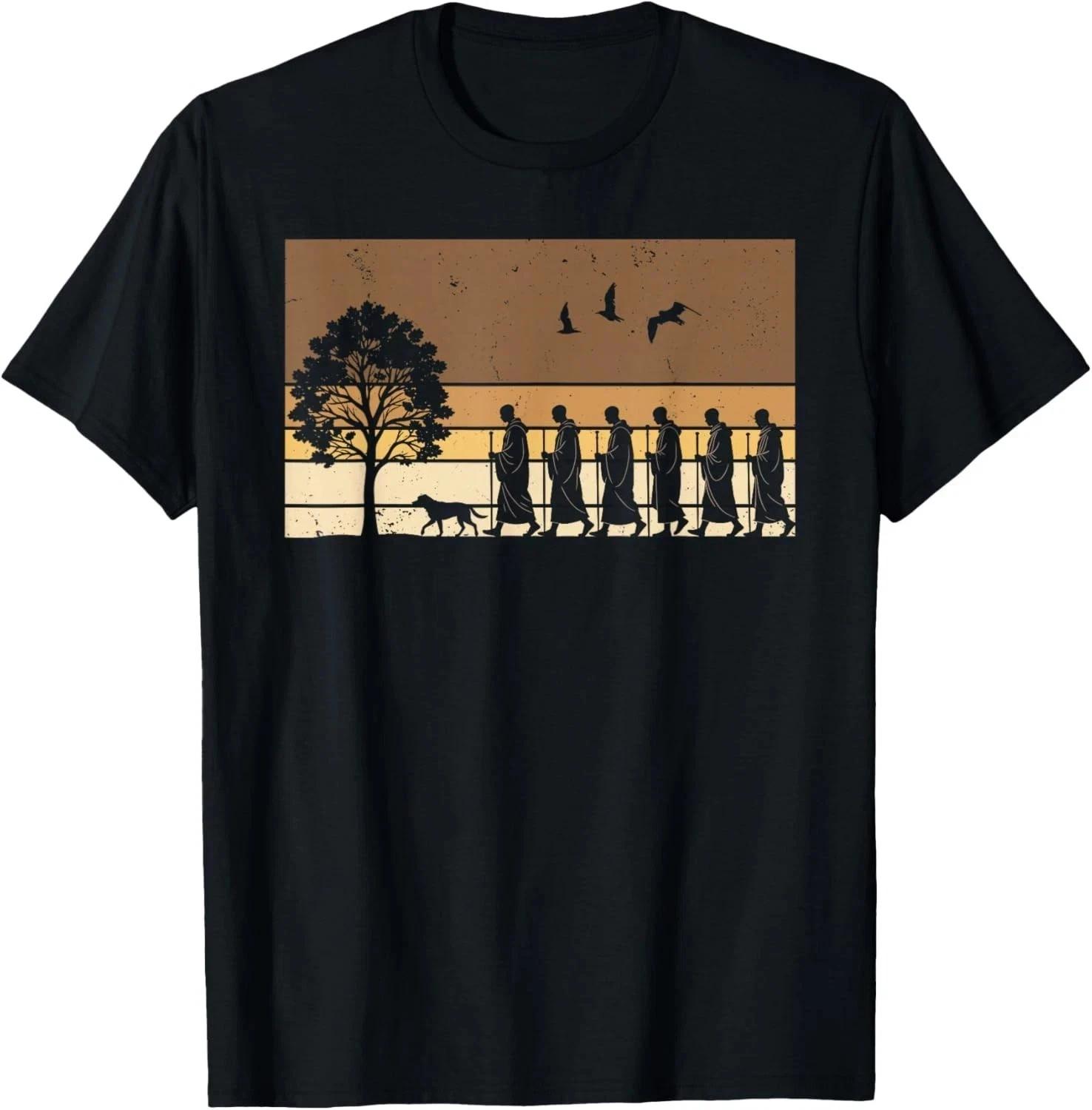 Walk for Peace Buddhist Monks Inspirational Journey T-Shirt Allsize S