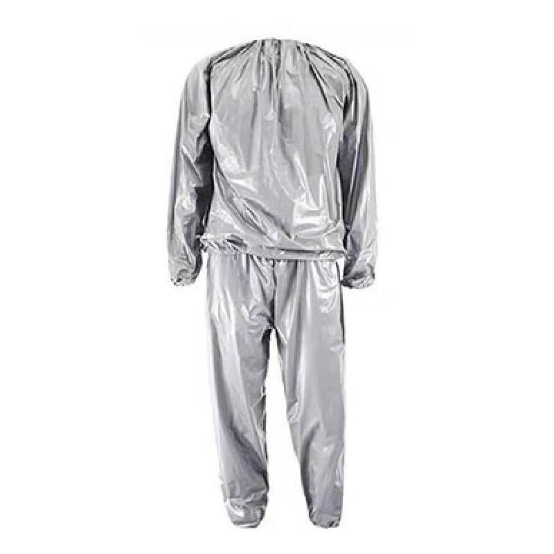 Pvc Sauna Suit Sweatenhancing Fitness Set For Men And Women With Polyester Fabric