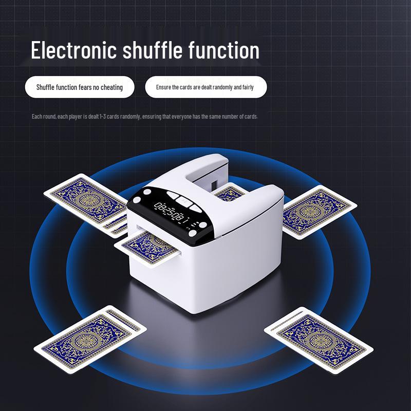 Fully Automatic Intelligent Multifunctional Card Shuffling and Dealing Machine with Large Capacity