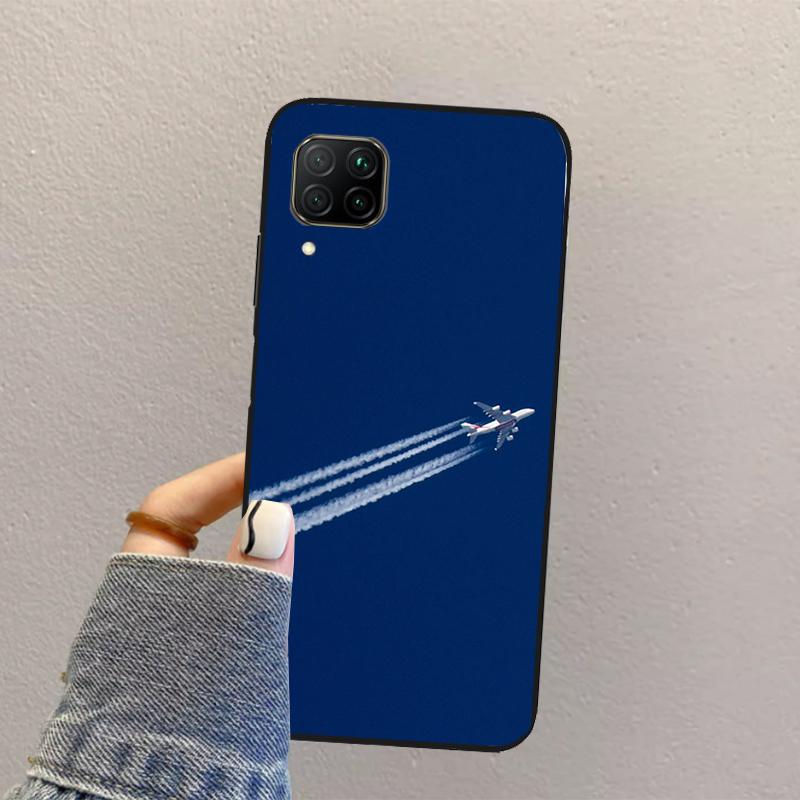 Airplane Plane Aircraft For Huawei Nova Y73 Y72 Y61 Y91 Y70 Y60 Y90 12s 12i 11i 8i 9 10 SE P30 P40 Lite P60 Pro Case