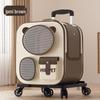 Portable Pet Carrier Trolley: Large Capacity Double Shoulder Bag for Dogs & Cats