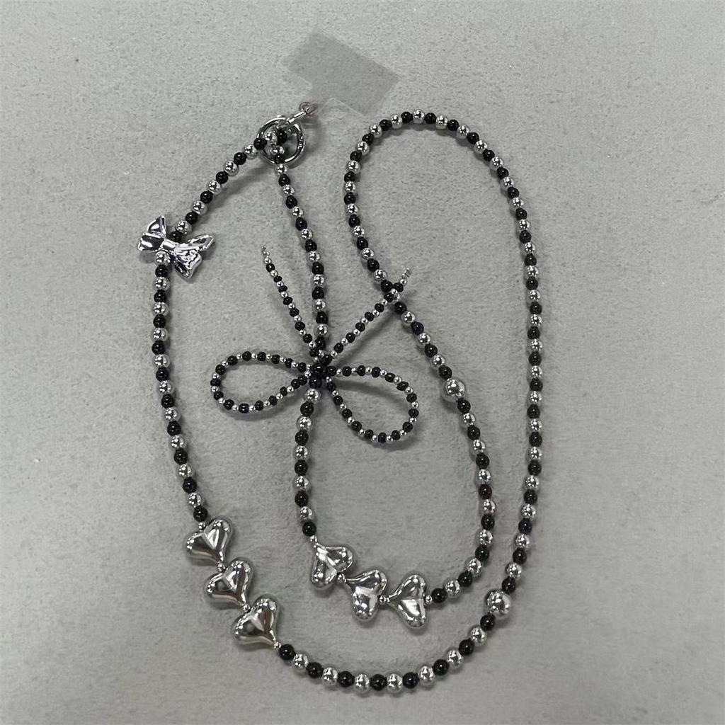 Pearl Love Bow Crossbody Bag Replacement Chain Hanging Accessories Versatile Jewelry Phone Hanging Rope Accessories