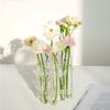 Decor Tube Flower Arrangement Floral Art Hydroponic Container Flower Bottle Vase Desktop Ornament