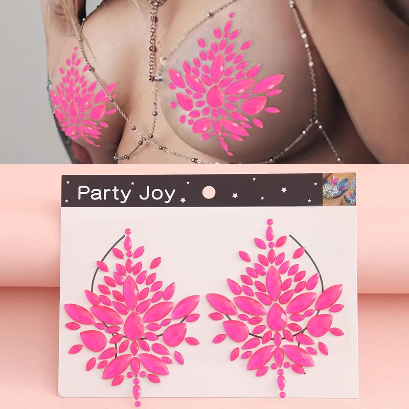 Grenzüberschreitende Karnevals-Gesichts- und Körper-Edelsteinaufkleber: Bindi-, Diamanten- und Edelsteindesigns für Performance-Make-up und Brustdekoration.