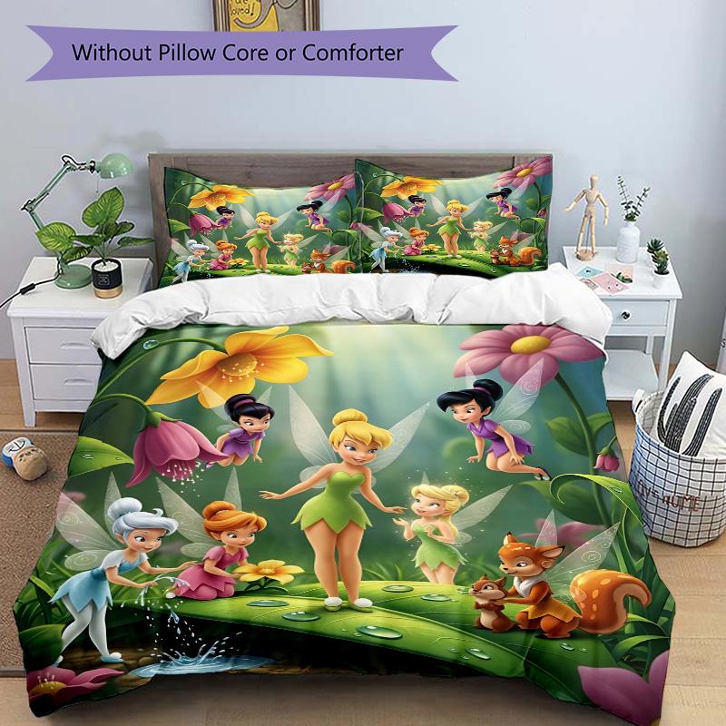 Fairy Garden Adventure Print 3Pcs Bedding Setduvet Cover With 2 Bedropillowcase Home Birthday Gift