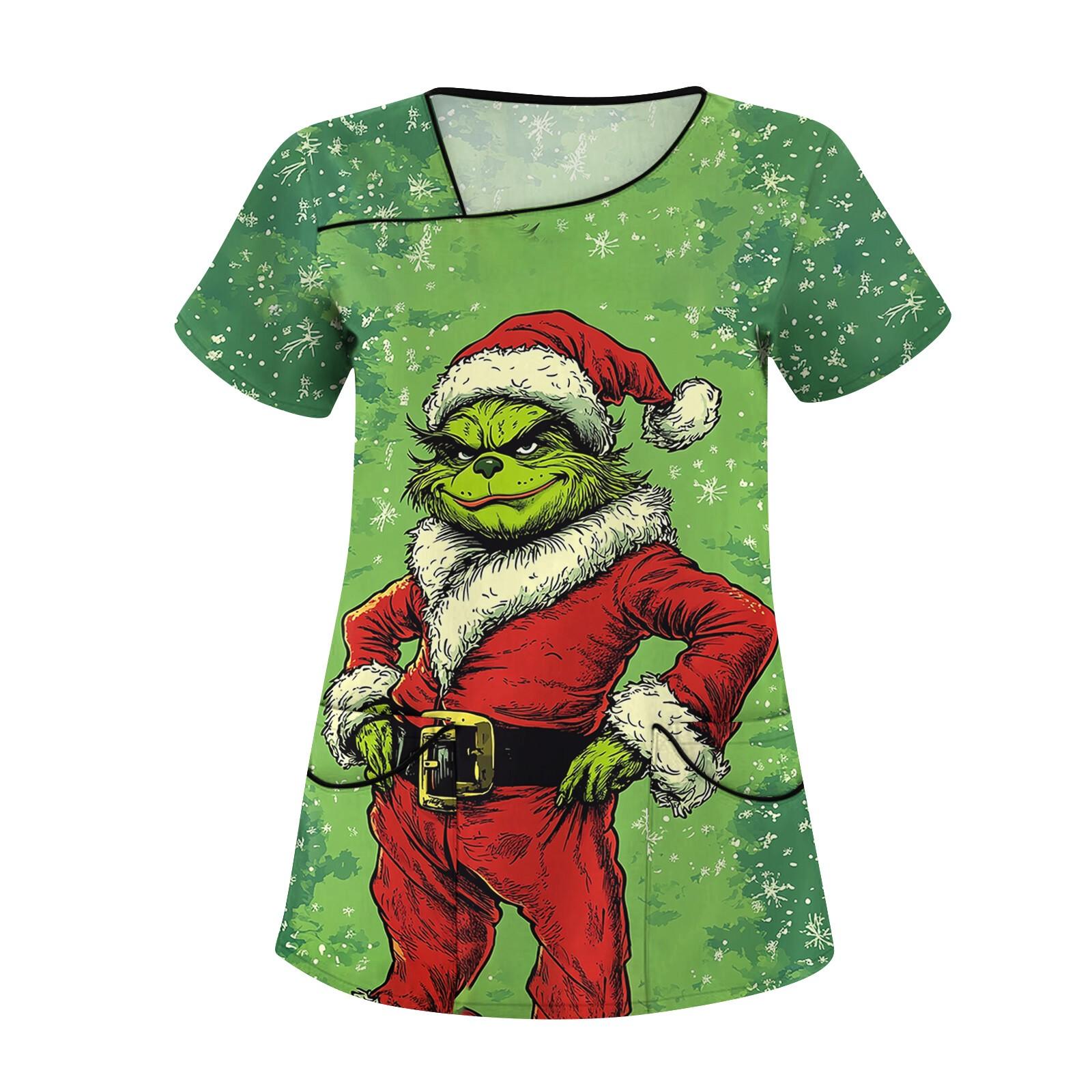 

Женская повседневная рабочая одежда с короткими рукавами и наклонным воротником с принтом и двойными карманами XL