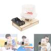 Educational Diy Electric Static Snow Toy Science Experiment Kit For Kids Wood Material