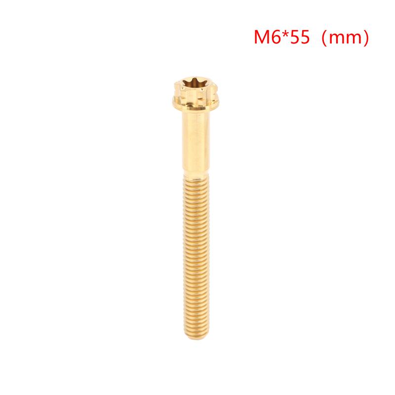 Versatile M6 Titanium Flanged Hexagon Head Bolts Suited for Bike Moto Car Projects