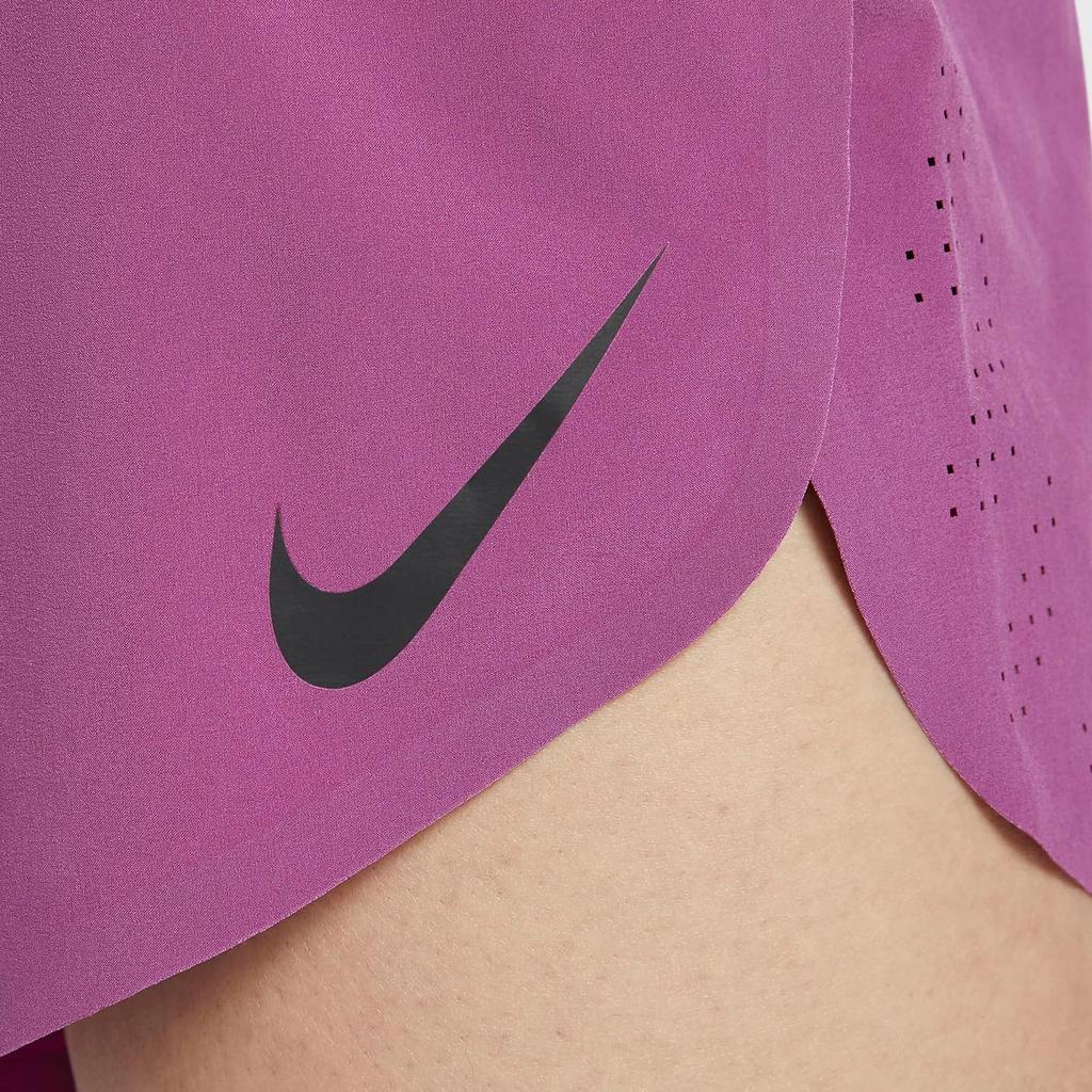 Nike Aeroswift Dri-Fit Adv Comfortable Sweat-Wicking Breathable Soft Three-Quarter Sports Shorts Men shorts Hot-Purple-Red FN3350-518