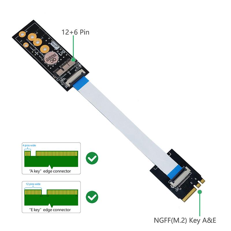 Adattatore Wifi M.2 Chiave A+E Per Scheda Wifi Bcm94360Cd Bcm94331Cd Bcm94360Cs2