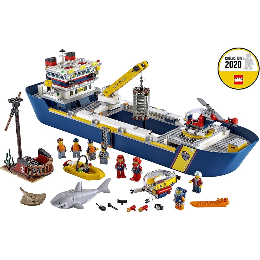 LEGO City Ocean Exploration Submarine 60266 with Diving Equipment and Mini Figures