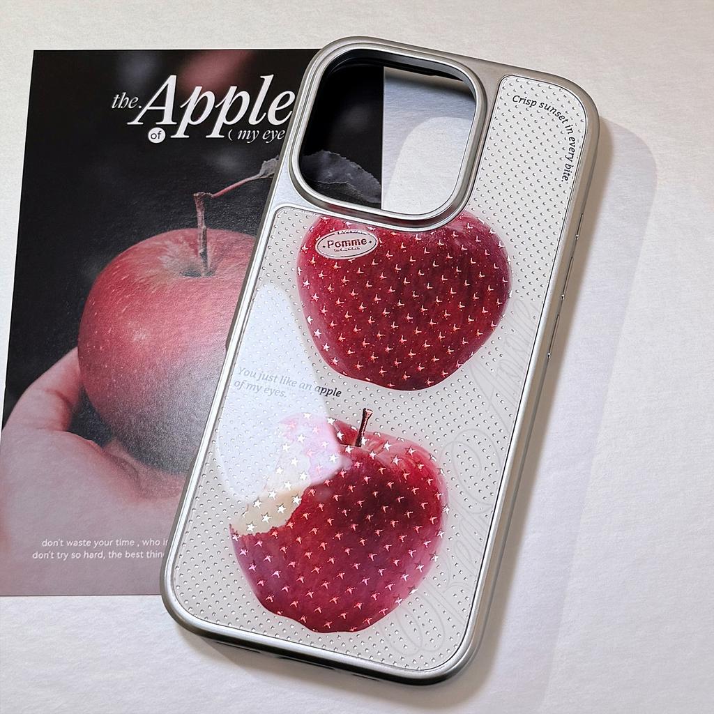 Gilded Iphone16promax Mobile Phone Case Star Red Apple 15 Electroplated Hard 14 Suitable for 13 Advanced 11 Huawei