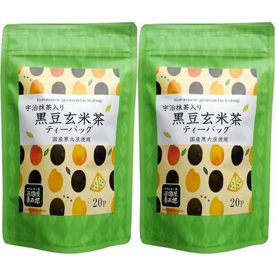 Mikuniya Uji Matcha Black Bean Brown Rice Tea TB 60g X 2 Tea Bags