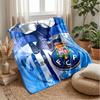 FC Porto Theme Blanket Soft Flannel Blanket Plush Throw Blanket Cozy Sofa Bed Blanket for Home Decor