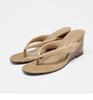 New Slope Heel Toe Cool Slippers Women's Niche Design Square Head High Heel Flip-flops Shoes