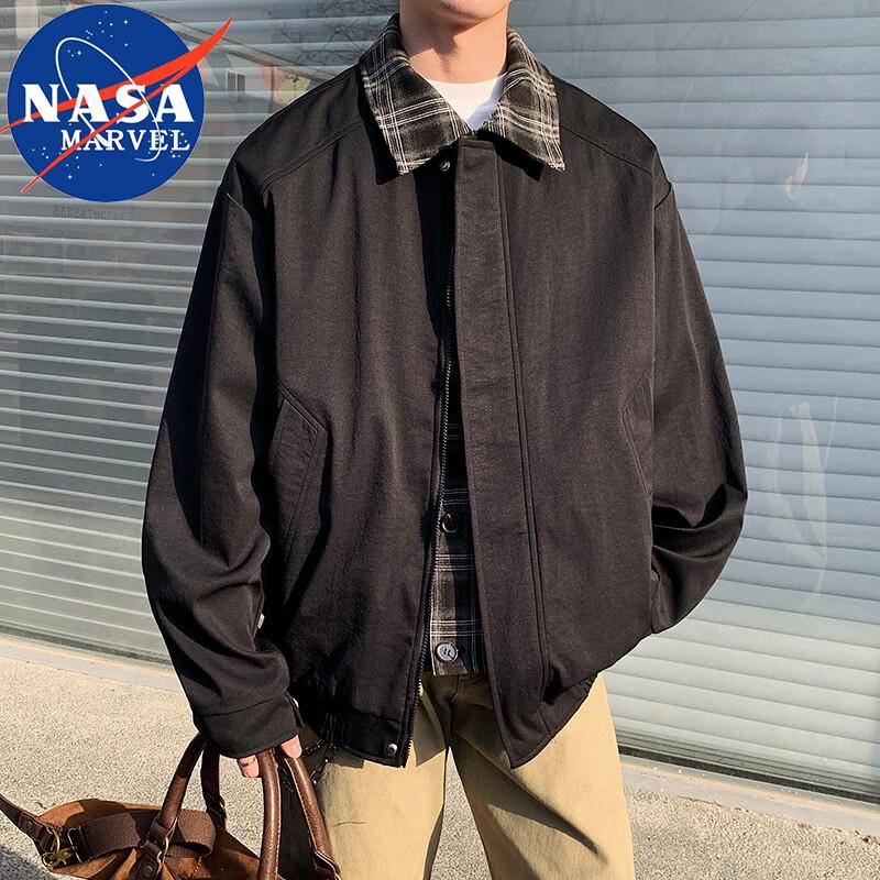 NASA MARVEL Men's Faux Two-Piece Casual Jacket