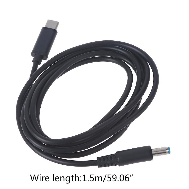 Computer Accessories 1.5M Type-C PD Charging Wire 4.5x3.0mm for DC Plug Converter for HP-Laptop