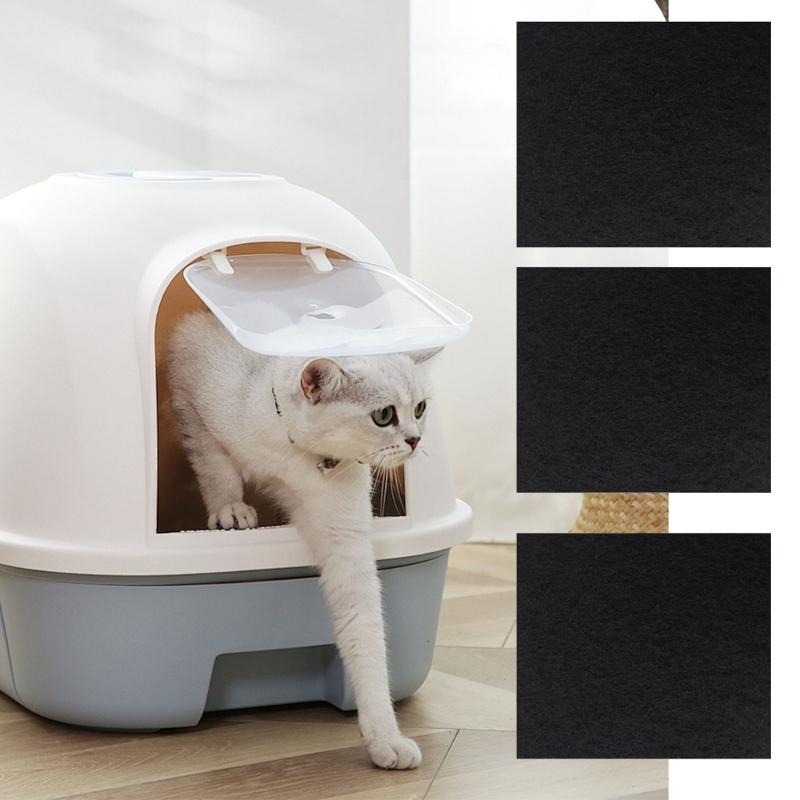 6 Pack Cats Litter Box Odor Filter Pad Eliminators for Automatic Cleaning Systems Long Time Deodorizer