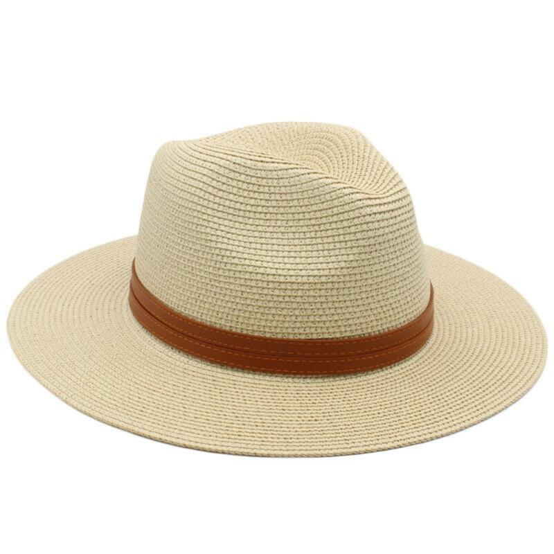 Beach Panama Hat Handmade Oversized Straw Hat Elegant Sun Hat Surprise Gift for Girlfriend for Vacations French Style