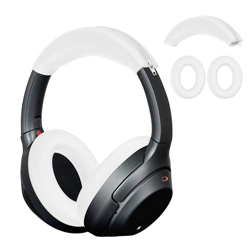 

Силиконовые сменные амбушюры для Sony ULT WEAR WH-ULT900N/WH-1000XM3/XM4, устойчивые к царапинам амбушюры, чехол для головного света для аксессуаров Sony белый