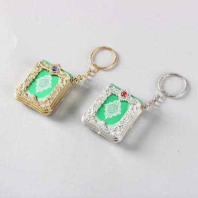 Arabic Quran Book Mini Pendant Keychain Bag Car Hanging Key Ring Birthday Gift