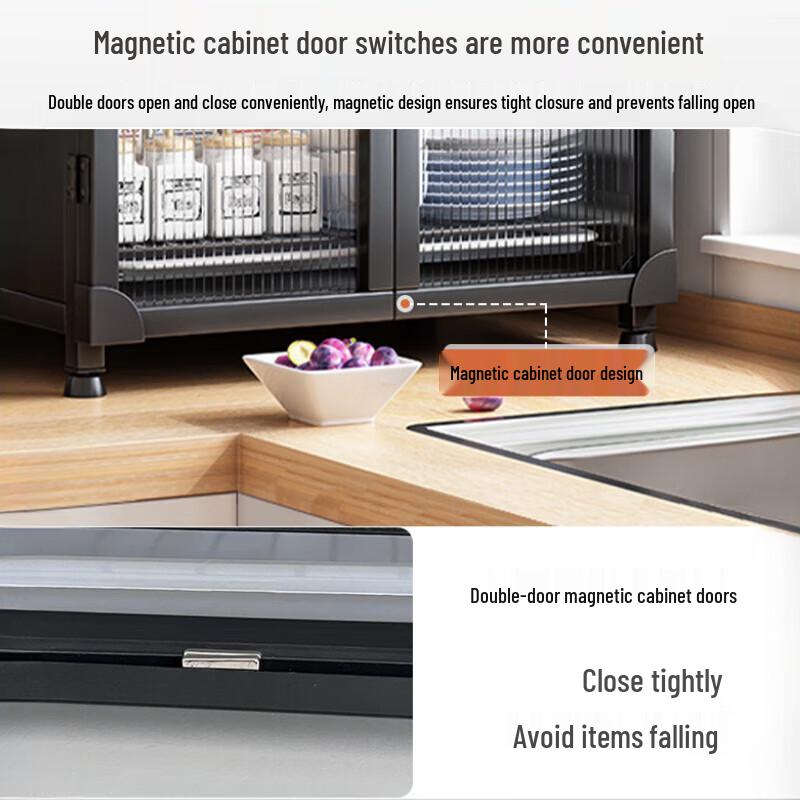 Beifu Carbon Steel Kitchen Dish Drying Rack with Cover