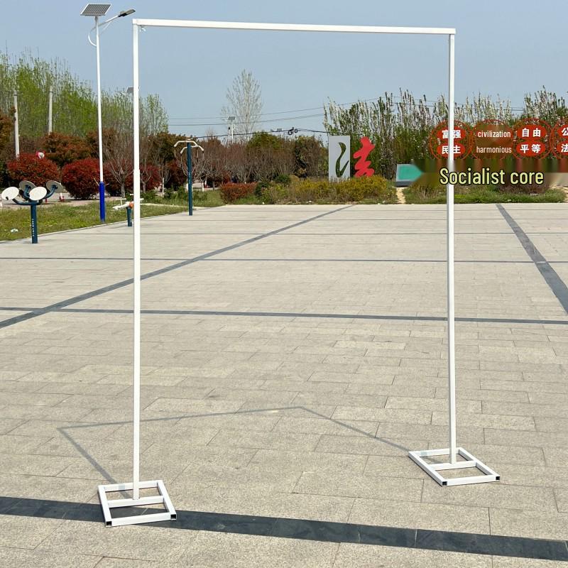 Gold Wrought Iron Square Arch Telescopic Shelf Wedding Stage Decoration