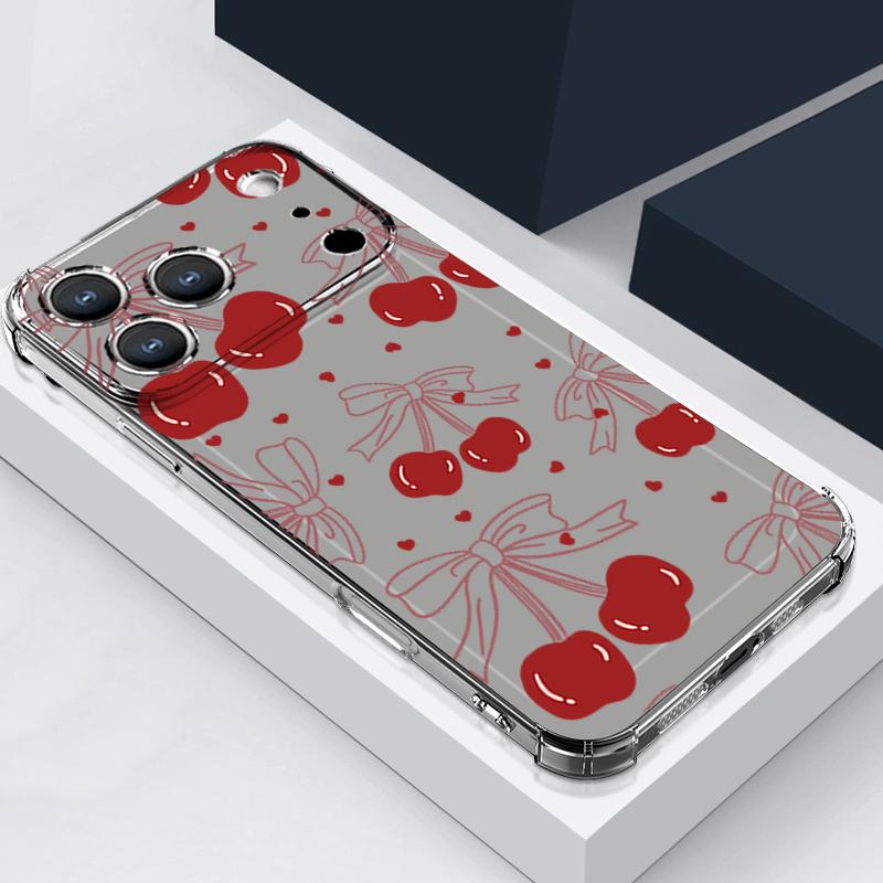 Cartoon Bear Pattern Phone Case For iPhone 17e 17 16 15 Pro Max 14 13 Pro 16 Shockproof Clear Soft Card Slot Pocket Back Cover