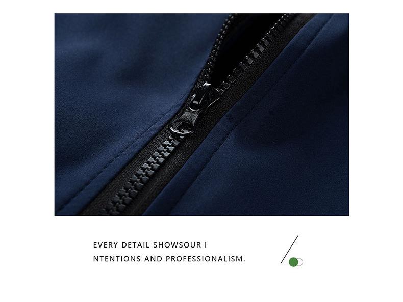 Herren Frühling/Herbst Freizeitjacke im koreanischen Stil mit Reißverschluss