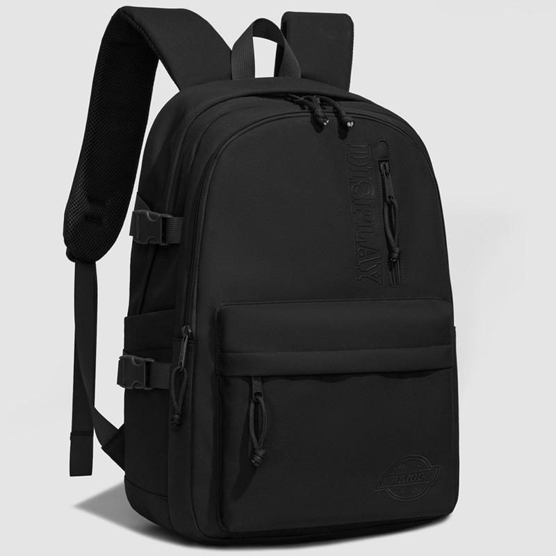 Schoolbag new Korean version versatile nylon backpack commuting fashion student schoolbag outdoor solid color backpack