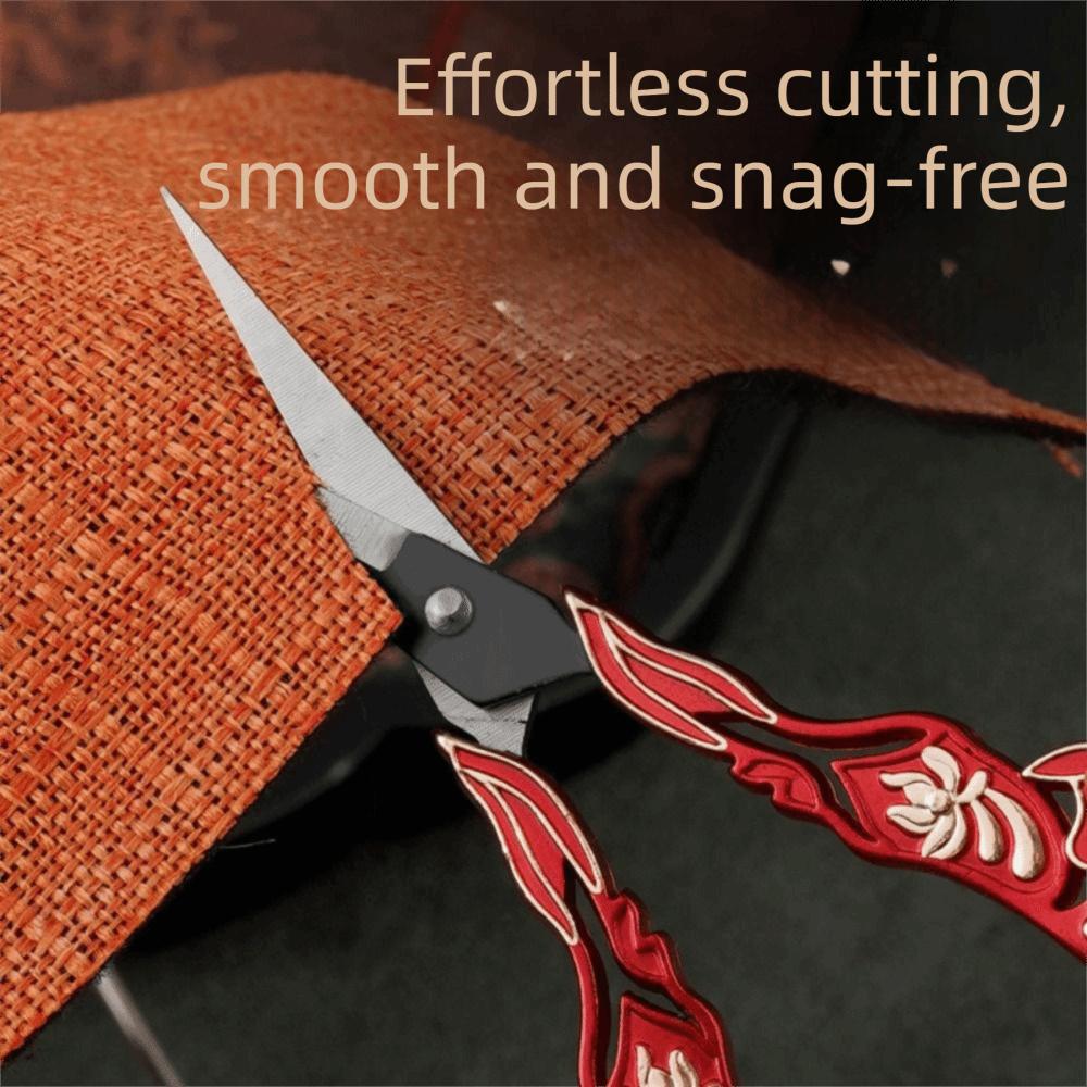 Stainless Steel Tailor Scissors Sharp Blades Rust-resistant Small Hand Scissors Comfortable Grip Vintage Design Thread Trimmer