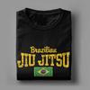Funny Brazilian Jiu Jitsu BJJ Flag TShirt for Unisex Unisex Round Collar Pure Cotton T Shirt Short Sleeve Tees 4XL Tops