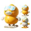 Wind-up Ski Duck Toy Jumping Snowboarding Yellow White Duck Toy Toddlers Boys Girls Educational Interactive Clockwork Animal Toy
