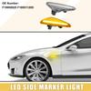 ABSOPRO LED Turn Signal Side Marker Front Row Driver and Passenger Compatible with Clear 1 Pair Lights, Lamps, F18950925, Seats, Mazda, ND, MX-5,