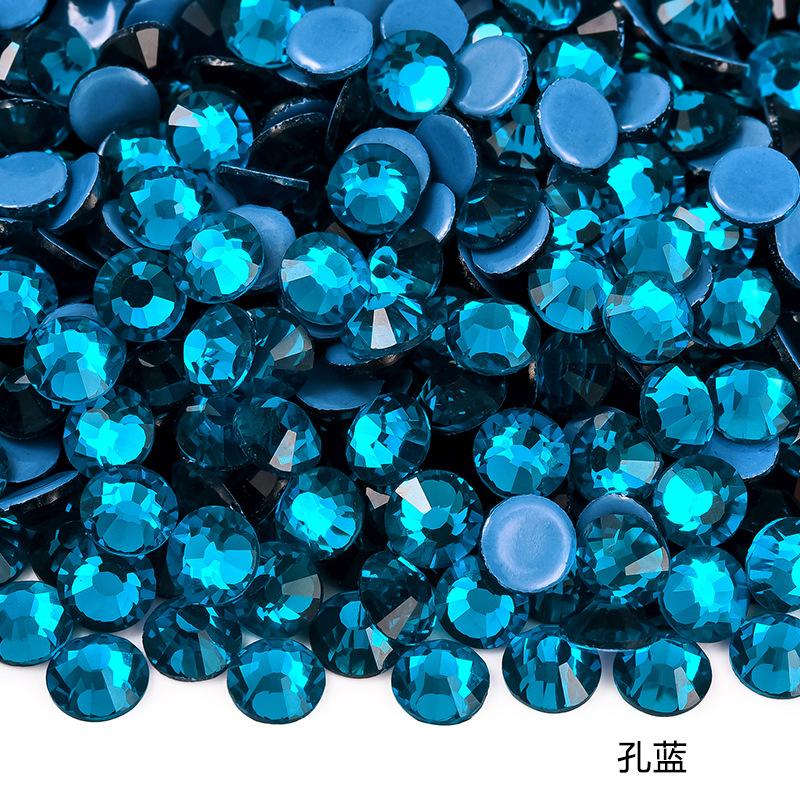 Imitation Austrian Hot Diamond Manicure Glass Flat Bottom Drill Adhesive Rhinestone Diy Clothing Accessories Hot Melt Adhesive Bottom Drill