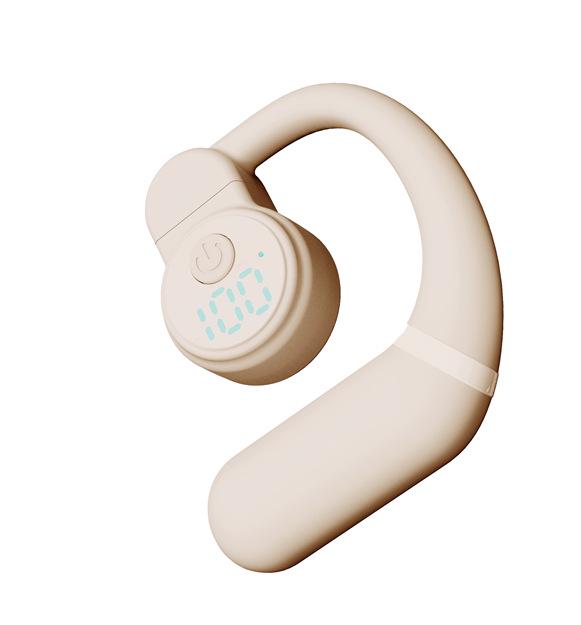 High-End Wireless Single-Ear Bluetooth Headset with Ear-Hook Design, Superior Bass, and Long Battery Life