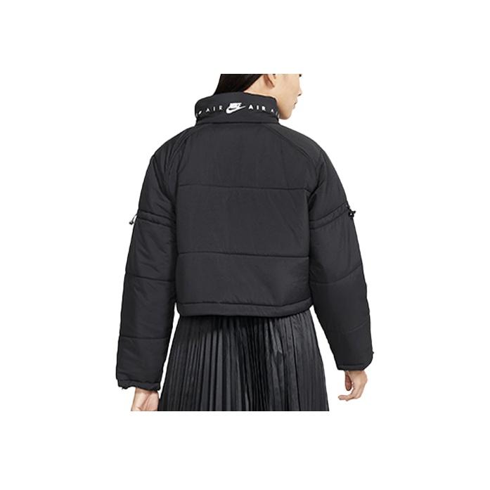 Nike Air Warm Short Sports Stand Collar Cotton Jacket Women Jackets Black CU5841-010