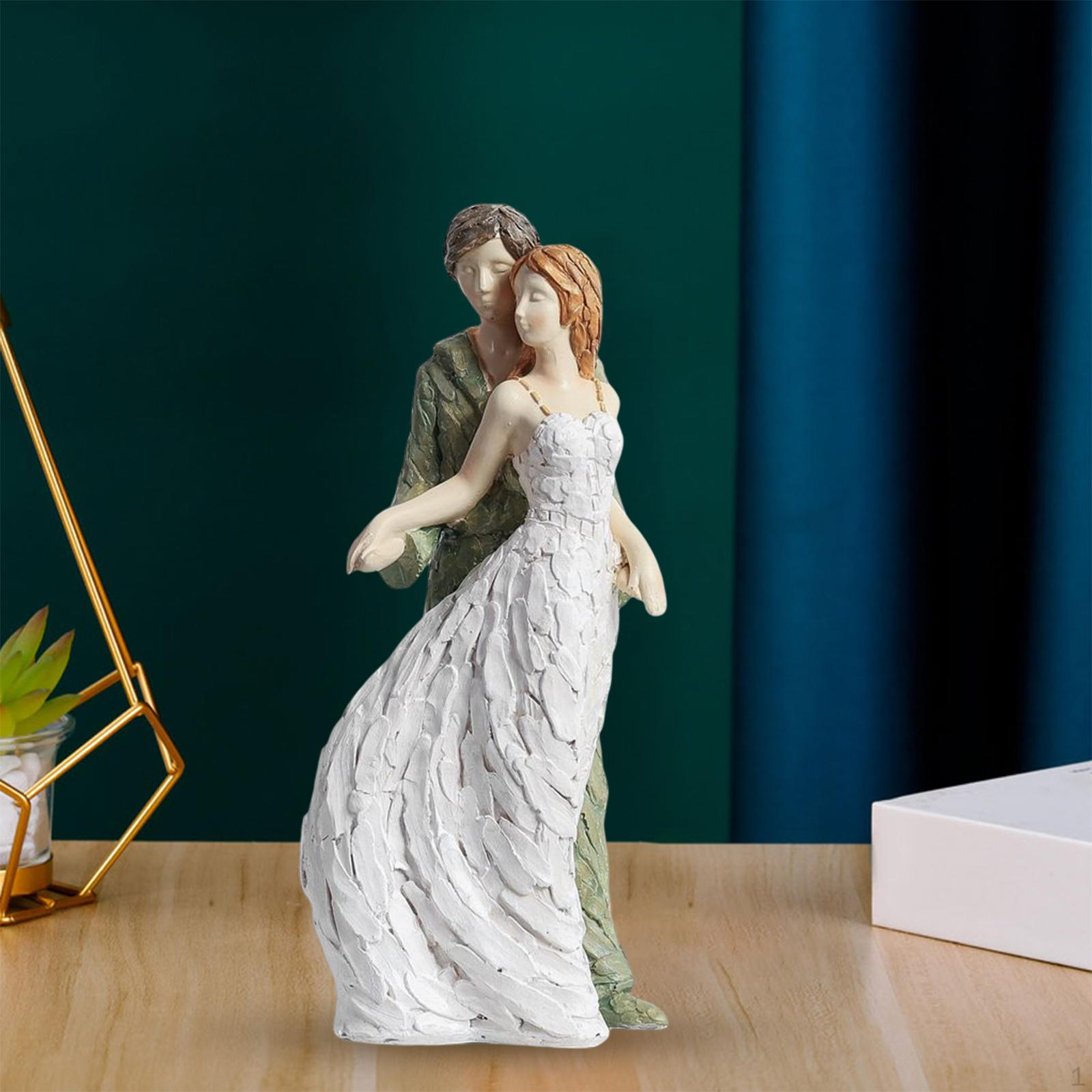 

Пара Скульптура Статуэтки Статуя для Свадьбы Настольный Домашний Спальня Смола Орнамент Style B_Medium