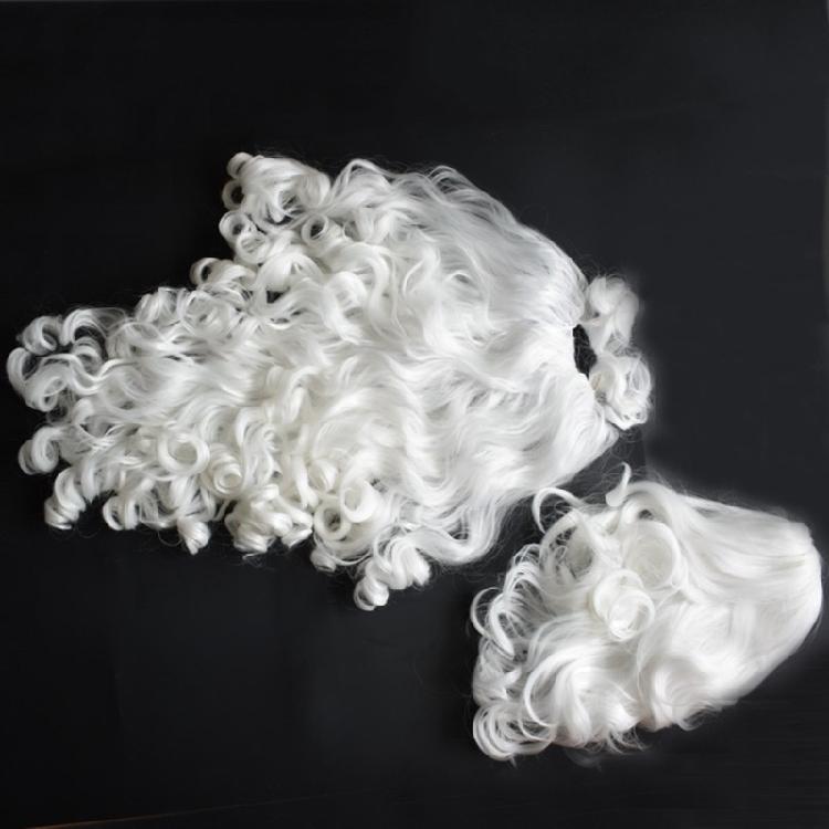 White Santa Beard and Wig Set Christmas Clause Cosplay Costume Accessories