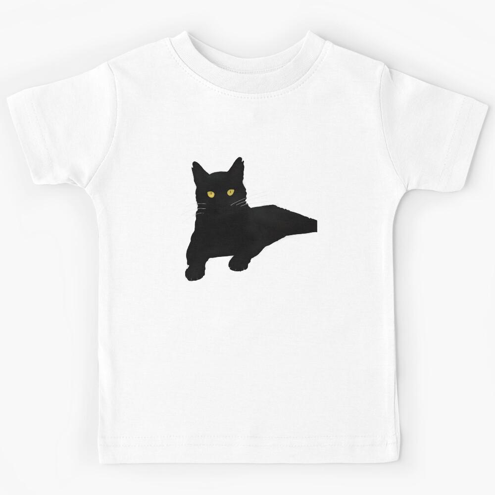 Black Cat Kids T-Shirt 160